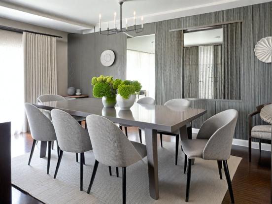 Dining room with table set and decor