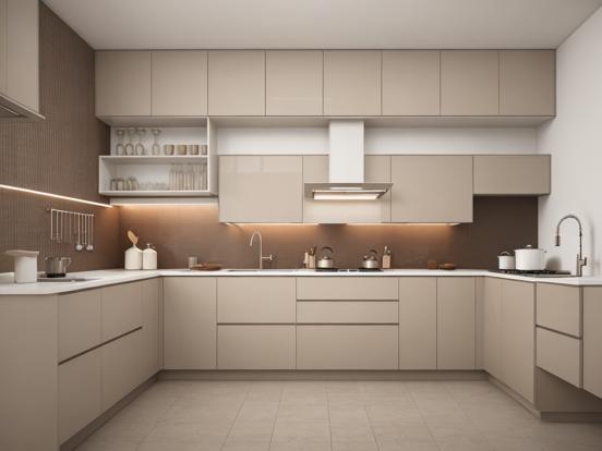 Luxury minimalist kitchen