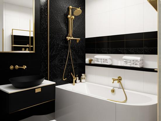 Black and Gold Bathroom Ideas