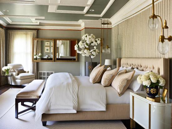 Serene muted bedroom decor