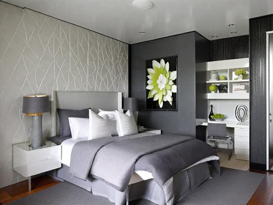 Serene grey bedroom decor