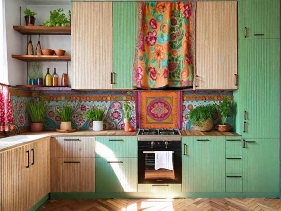 bohemian kitchen