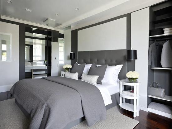 Serene grey bedroom decor