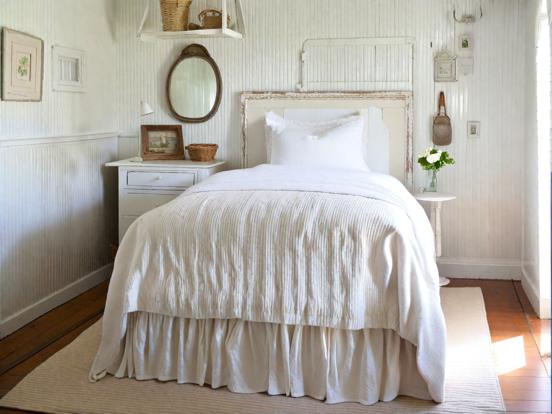 Serene cream white bedroom