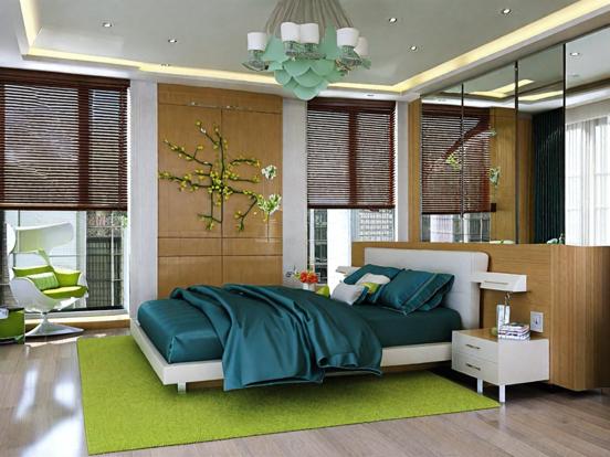 Serene Asian style bedroom