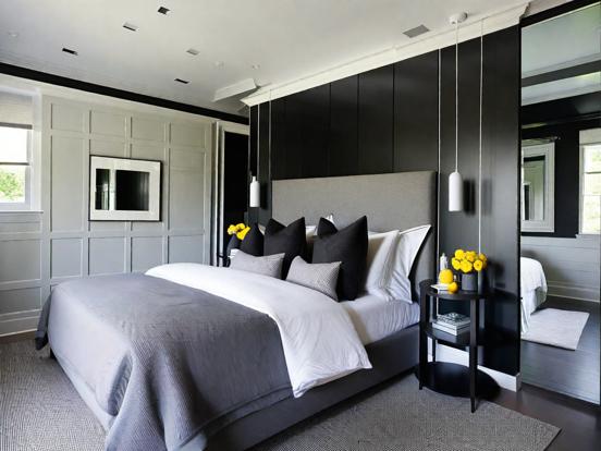 Serene grey bedroom decor