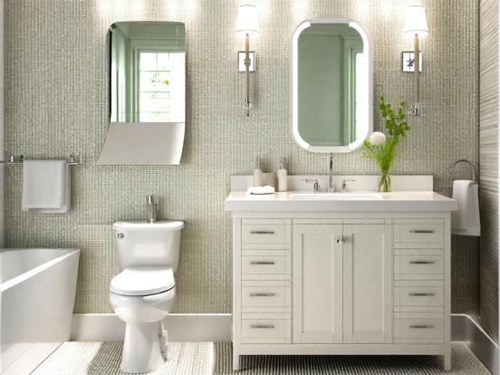 Green premium bathroom design