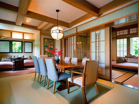 Asian style dining room decor