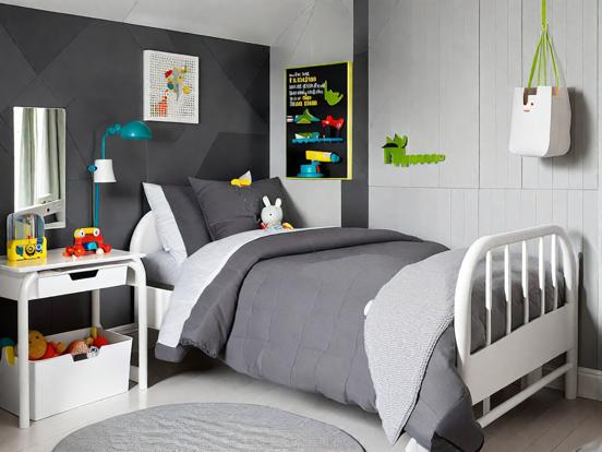 Boys cyberpunk nursery decor