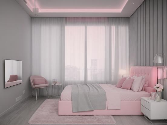 Bright pink bedroom decor