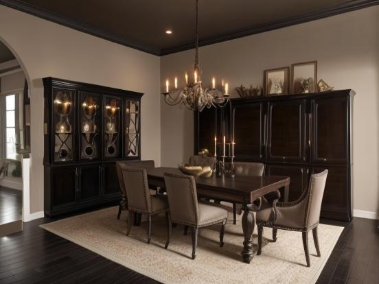 Gothic dining room luxury set