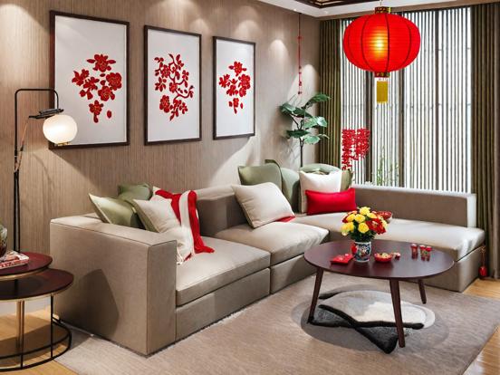 Asian style living room decor