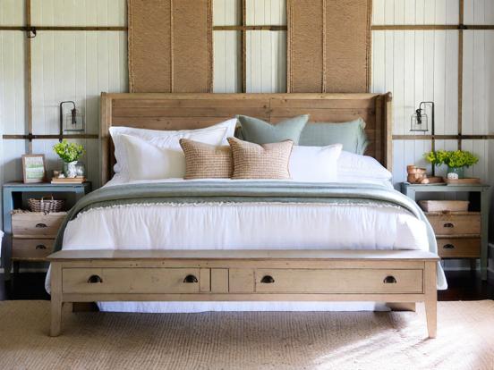 Serene bedroom with white bed