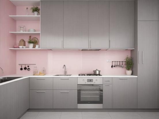 Pink and Grey Kitchen Ideas