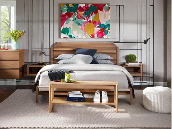 Serene modern bedroom decor