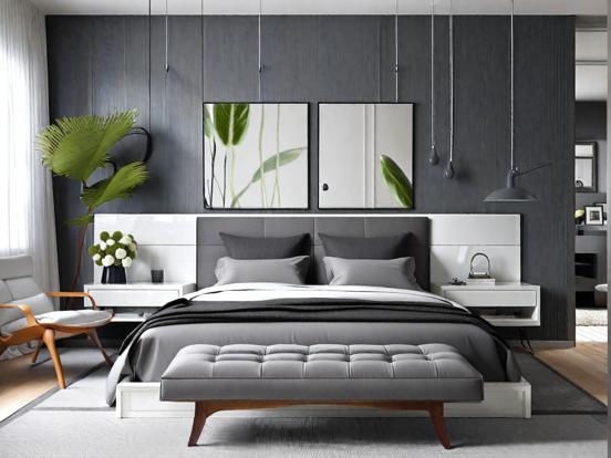 Serene minimalist bedroom