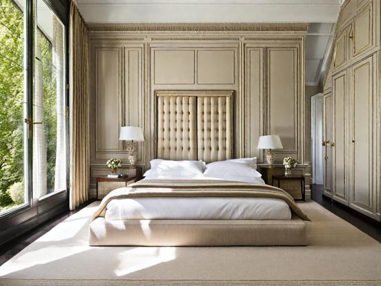 modern traditional bedroom