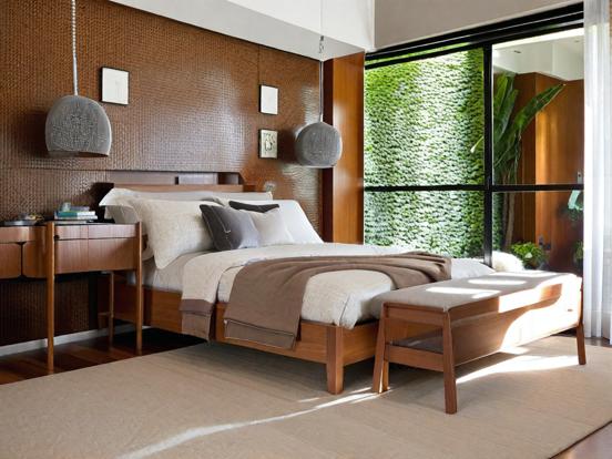 Serene green bedroom decor