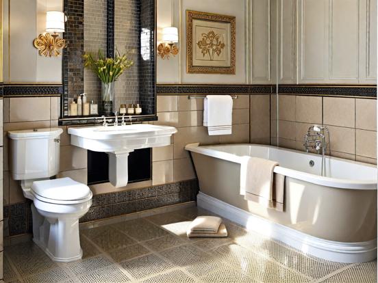 Luxury neoclassical bathroom