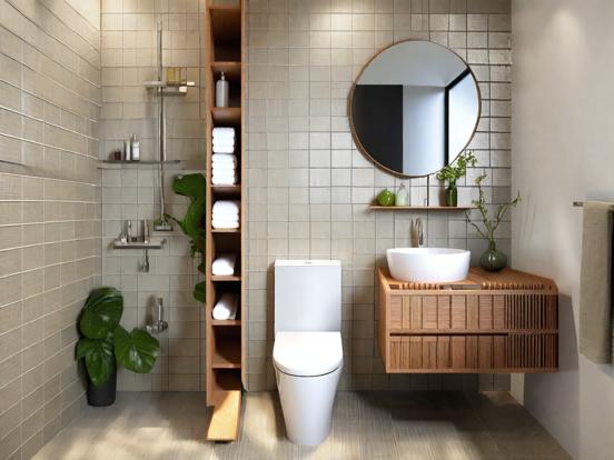 Modern premium bathroom interior