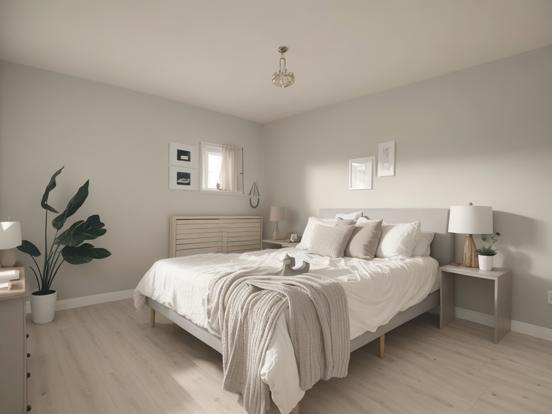 Cozy student bedroom CGI render