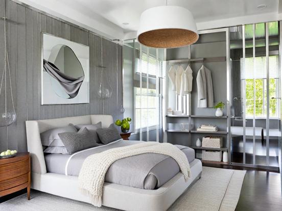 Serene grey bedroom decor