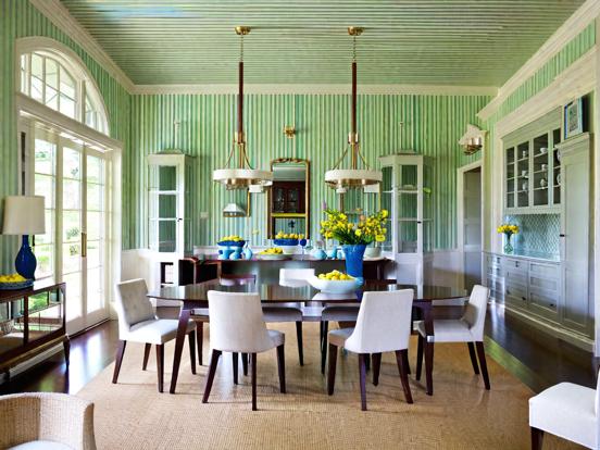 Colorful dining room decor