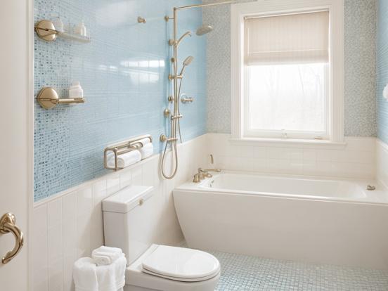 Blue and Beige Bathroom Ideas