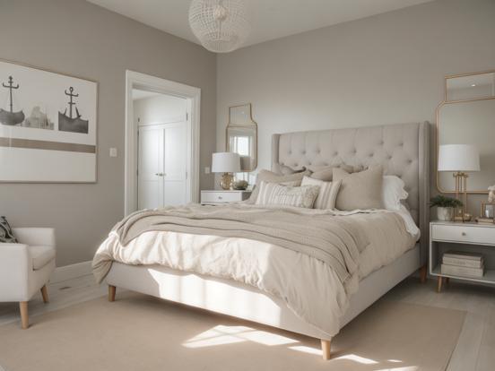 Serene cream bedroom decor