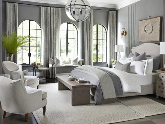 Serene bedroom in soft hues