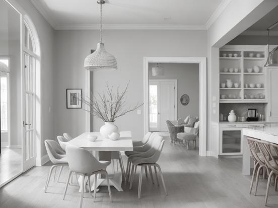 soft neutrals dining room