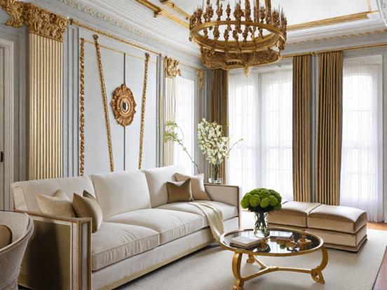 Luxury gold throne room decor