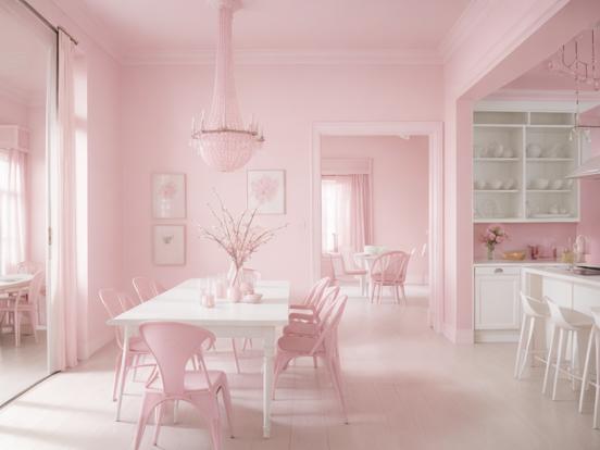 cotton candy dining room