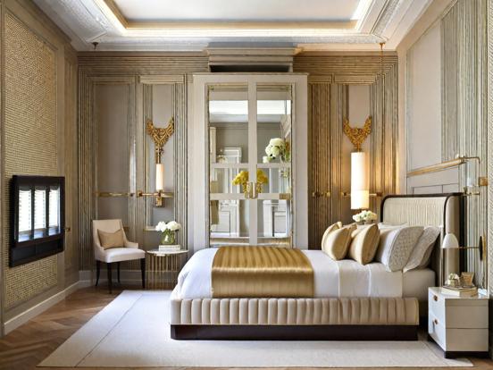 Luxury Parisian bedroom decor