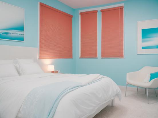 Bright pastel bedroom decor