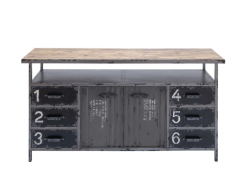 Urban Industrial laundry room cabinet