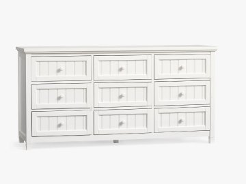 white farmhouse  bedroom dresser