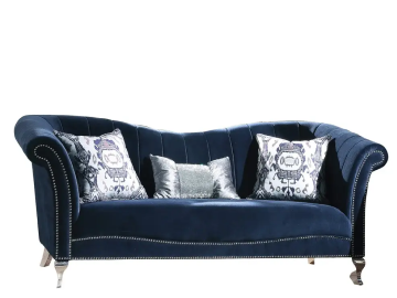 Blue and Silver sofa