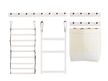 Urban Industrial laundry room organizer