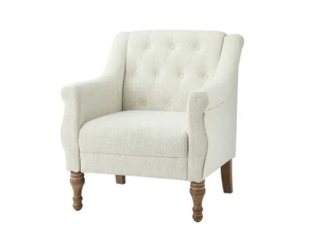 white farmhouse  bedroom chair