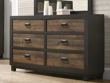 urban industrial bedroom dresser