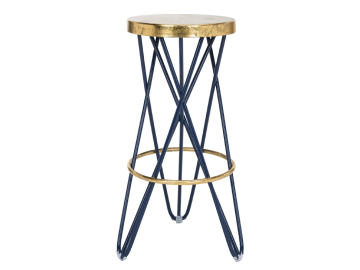 Blue and Gold Kitchen chair