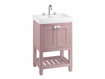 Pink and Grey Bathroom vanities