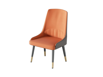 Grey and Orange Kitchen chair