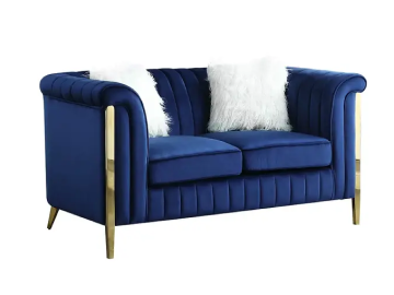 Elegant Blue and White sofa