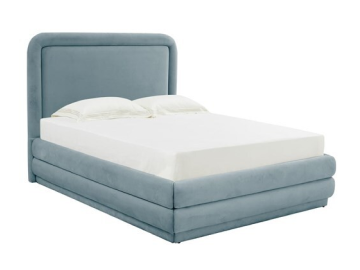 light blue bed frame