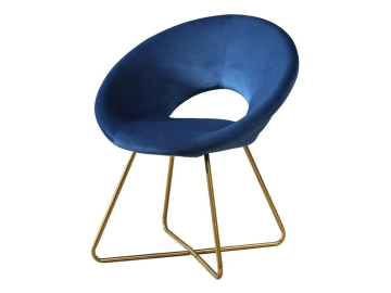 Blue Grey and Gold Living Room chair