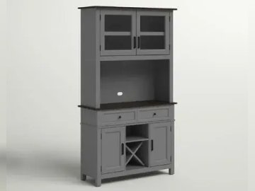 Black and Grey Kitchen cabinet