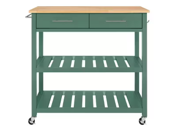 Green Kitchen rolling cabinet