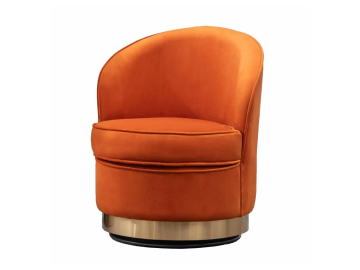 orange single sofa